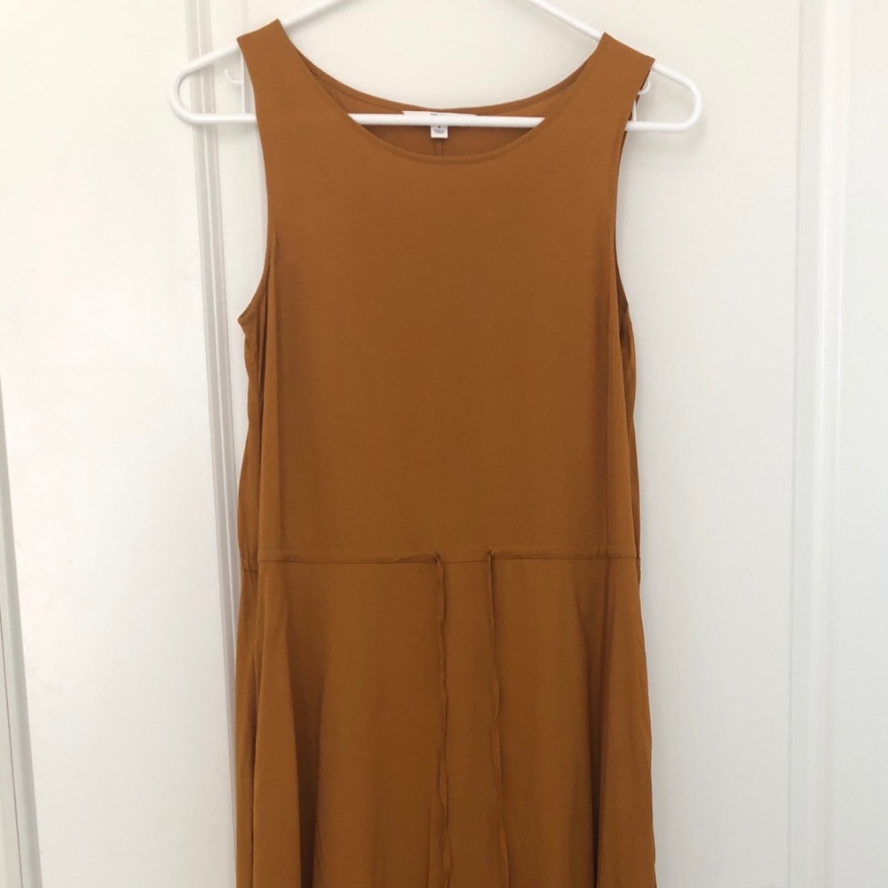 Uniqlo Mustard Midi Dress